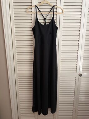Eddie Bauer Black Maxi Dress with Strappy Back